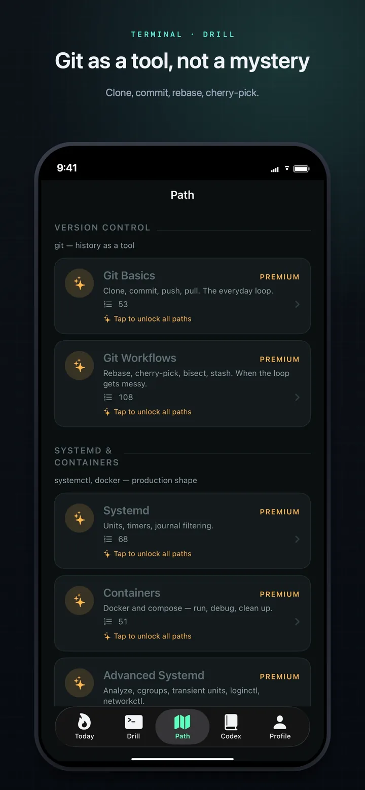 Path — Git and Systemd packs