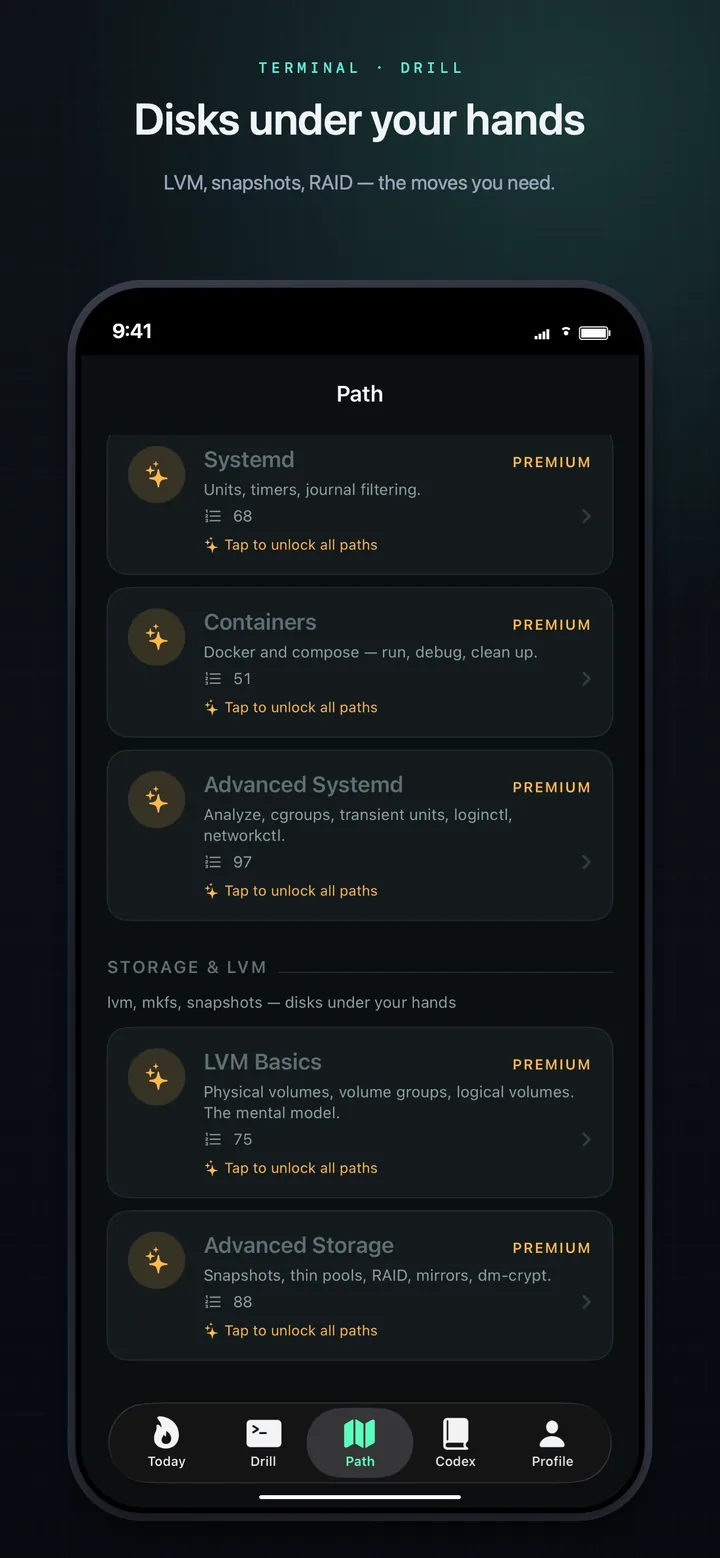 Path — Storage and LVM pack